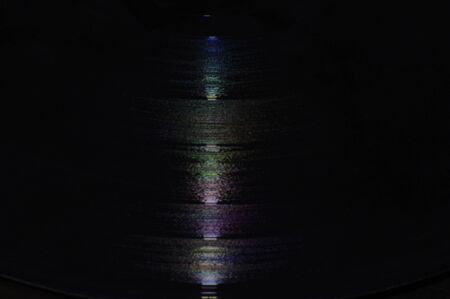 Close up of vinyl recordの写真素材