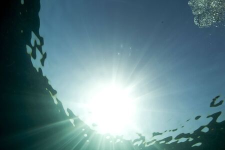 ocean and sunの写真素材