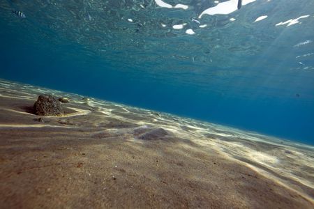 Ocean and sun taken in the Red Sea.の写真素材