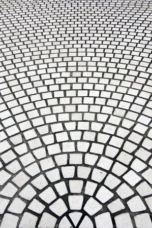 Cobblestones are creating a patternの写真素材