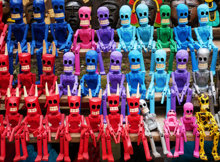 Colorful Mexican Devil Dollsの写真素材