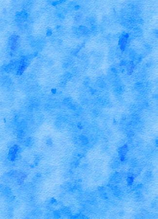 Pastel blue watercolor paper background image for graphic design, collageの写真素材