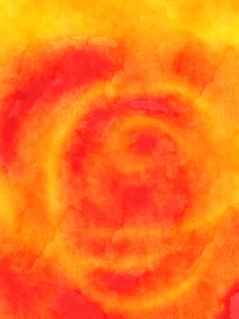 Yellow and orange watercolor swirls and drips, background image for graphic design, web design, collage,の写真素材