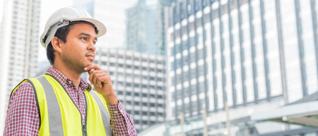Young handsome asian civil engineer.の写真素材