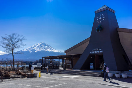Mt  Fuji and Kawaguchiko natural living centerのeditorial素材