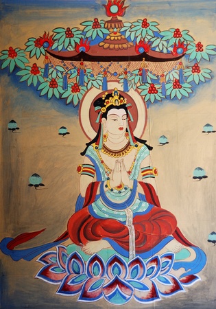 Murals, statues, painting, sculpture, Dunhuang, artのeditorial素材
