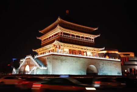 China Bell Tower, Bell Tower, Xi'an Bell Towerのeditorial素材