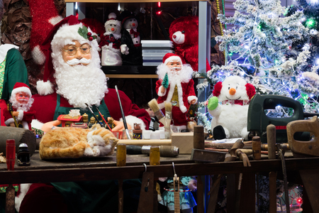 Workshop father Christmasの写真素材
