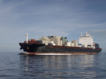 sea containerの写真素材
