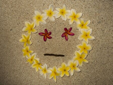 frangipani flower wreath, and ? ? motionの写真素材