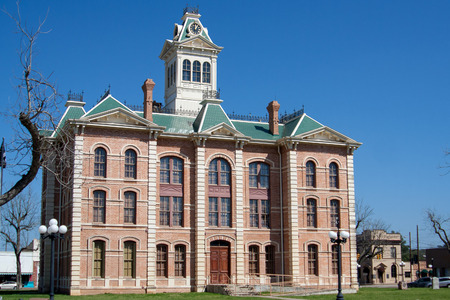 WHARTON, TEXAS, FEBRUARY 2017: The Wharton County Courthouseのeditorial素材