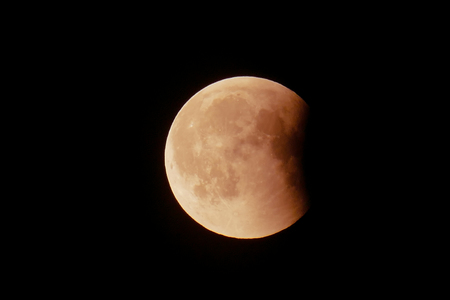 Lunar eclipse - final stage