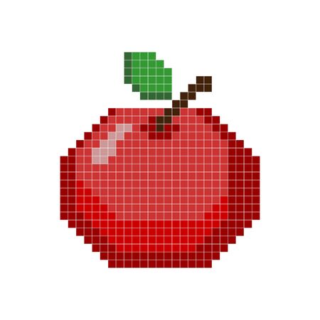 Pixel art. Illustration for games and applications.のイラスト素材