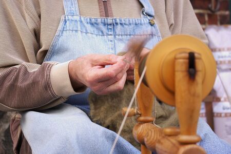 	The weaver works on pleasure of allの写真素材