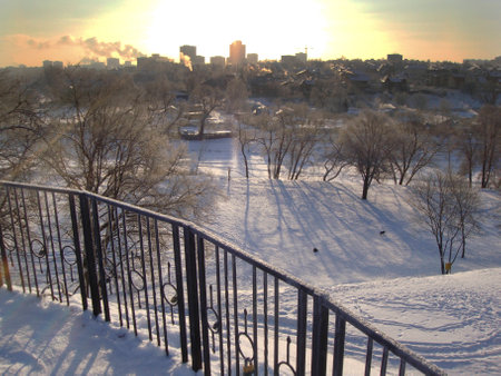 winter landscapeの写真素材