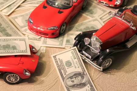 auto dollarsの写真素材