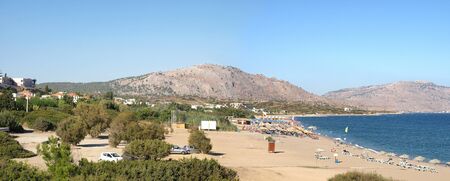 Kiotari - tourist resort on the south coast of Rhodes, Greece の写真素材