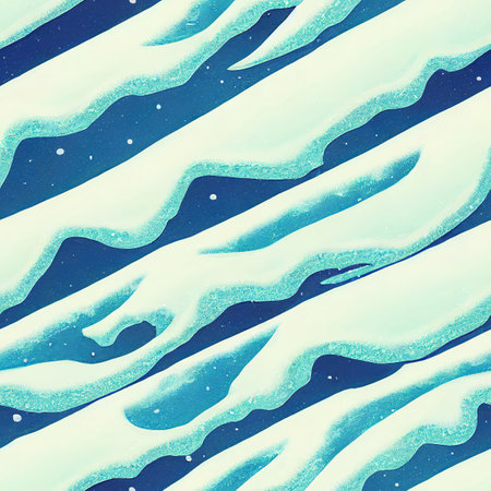 winter scene, a lot of snowlines, artの素材