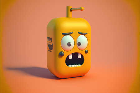 illustration of a radio in a tnt cartoon style artの素材