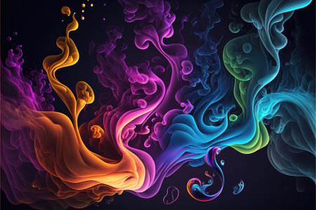 a modern illustraion of different smoky colors, background wallpaper style artの素材