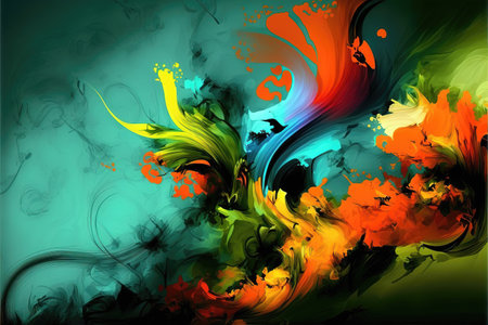 wonderful art mixed with spring and waterの素材