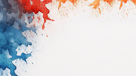 modern watercolor art design with a root touch, ai generated imageの素材