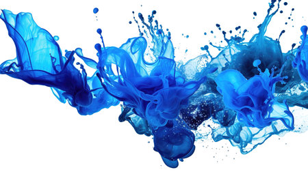 beautiful blue color under water effect, ai generated imageの素材