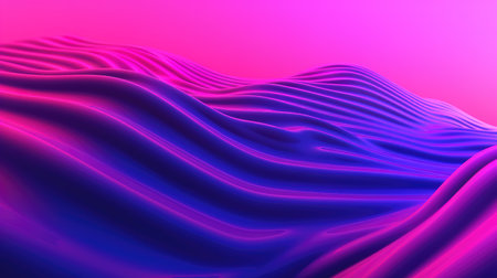 modern wallpaper sand desert waves, neon light art, ai generated imageの素材