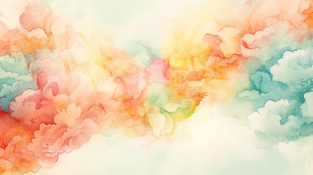 a modern colored ink under water wallpaper, ai generated imageの素材