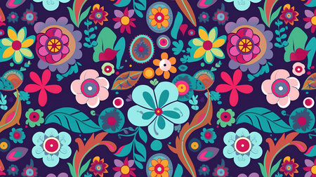 a vintage love and peace creative wallpaper artwork, ai generated imageの素材