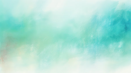 a template background wallpaper artwork of blue foggy watercolor, ai generated imageの素材