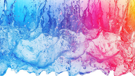 impressive water wallpaper in different colors, modern look, ai generated imageの素材