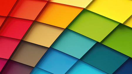 beautiful closeup illustration of color palletes, ai generated imageの素材