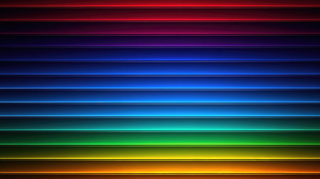 modern abstract wallpaper of lines in a beautiful bright color mix, ai generated imageの素材