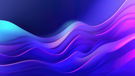 modern blue and pink inspired digital waves, wallpaper artwork, ai generated imageの素材