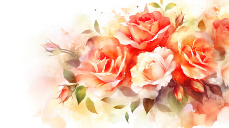 impressive medieval inspired modern rose wallpaper, ai generated imageの素材