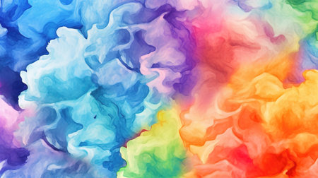 modern abstract watercolor wallpaper in a cartoon mix, ai generated imageの素材