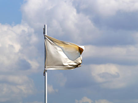 white flagの写真素材