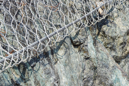 network to boulders detailsの写真素材