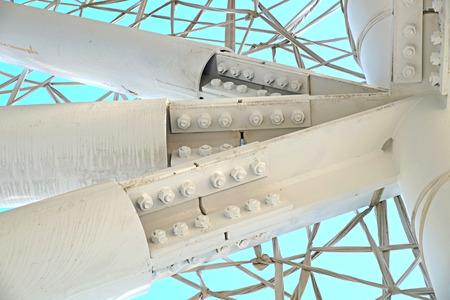 Modern metal structureの写真素材