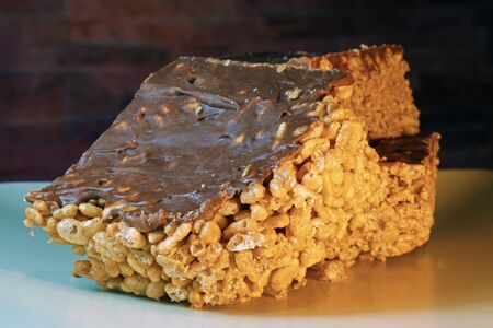 rice cake with chocolate