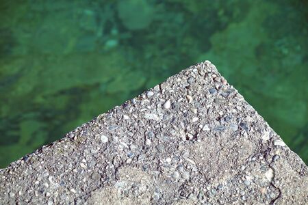 corner of the pier on the sea textures .の写真素材
