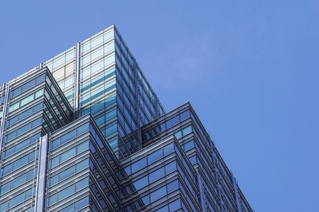 London, United Kingdom - April 06 2017 : Canary Wharf is one of the two major business districts in London. .The neighborhood is dotted with office buildings that form the whole London skyline .のeditorial素材