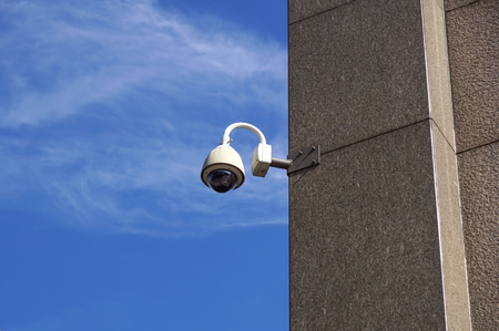 security camera and urban video for surveillanceの写真素材