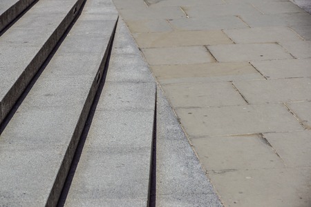 Abstract stairs in black and white, abstract steps, stairs in the city, granite stairs,wIde stone stairway often seen on monuments and landmarks,wide stone stairs, steps,black and white photo,diagonalの写真素材