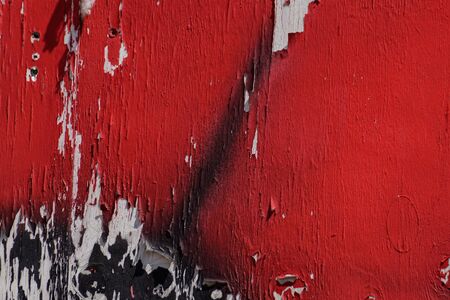 Vertical wooden fence boards and blue sky .の写真素材