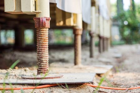 Adjustable metal footの写真素材