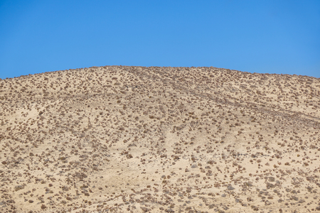 Desert Mountain landscape, Fuerteventura Canary Islands Spainの写真素材