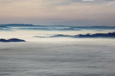 ski area near the Slovenian capital. This is the most common winter sports.の写真素材