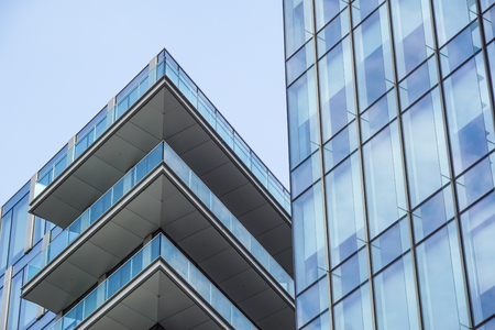 Milan ,Italy 04 March 2018 : Details of the buildings that make up the new and modern skyline of the city of Milan. the cuartiere has re-launched the modern urbanization of the cityのeditorial素材
